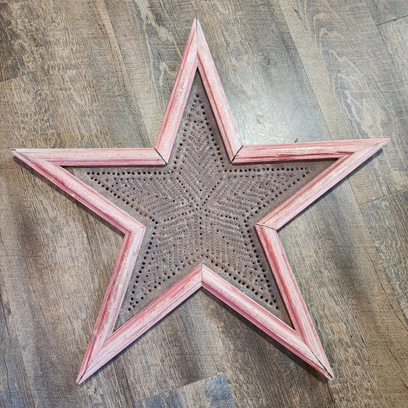 Decor Other - Rustic Star, Primitives, Pie Safe Metal Style, Country Decor, Christmas